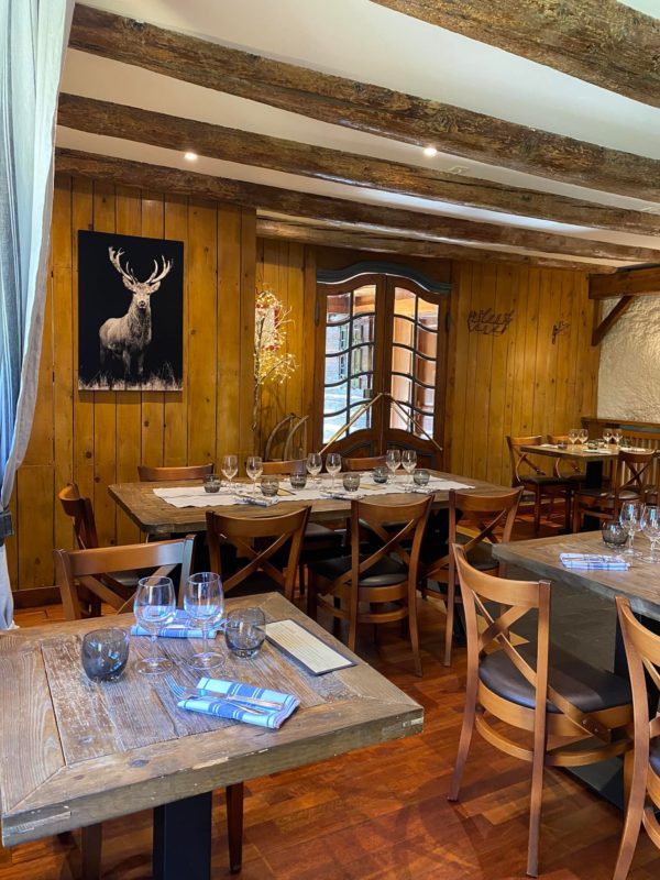 The dining room